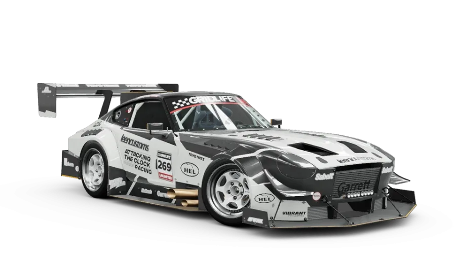Datsun 269 Attacking the Clock Racing 240Z 'All Carbon Hill Climb Beast' — Forza Horizon 6 oyun içi görseli